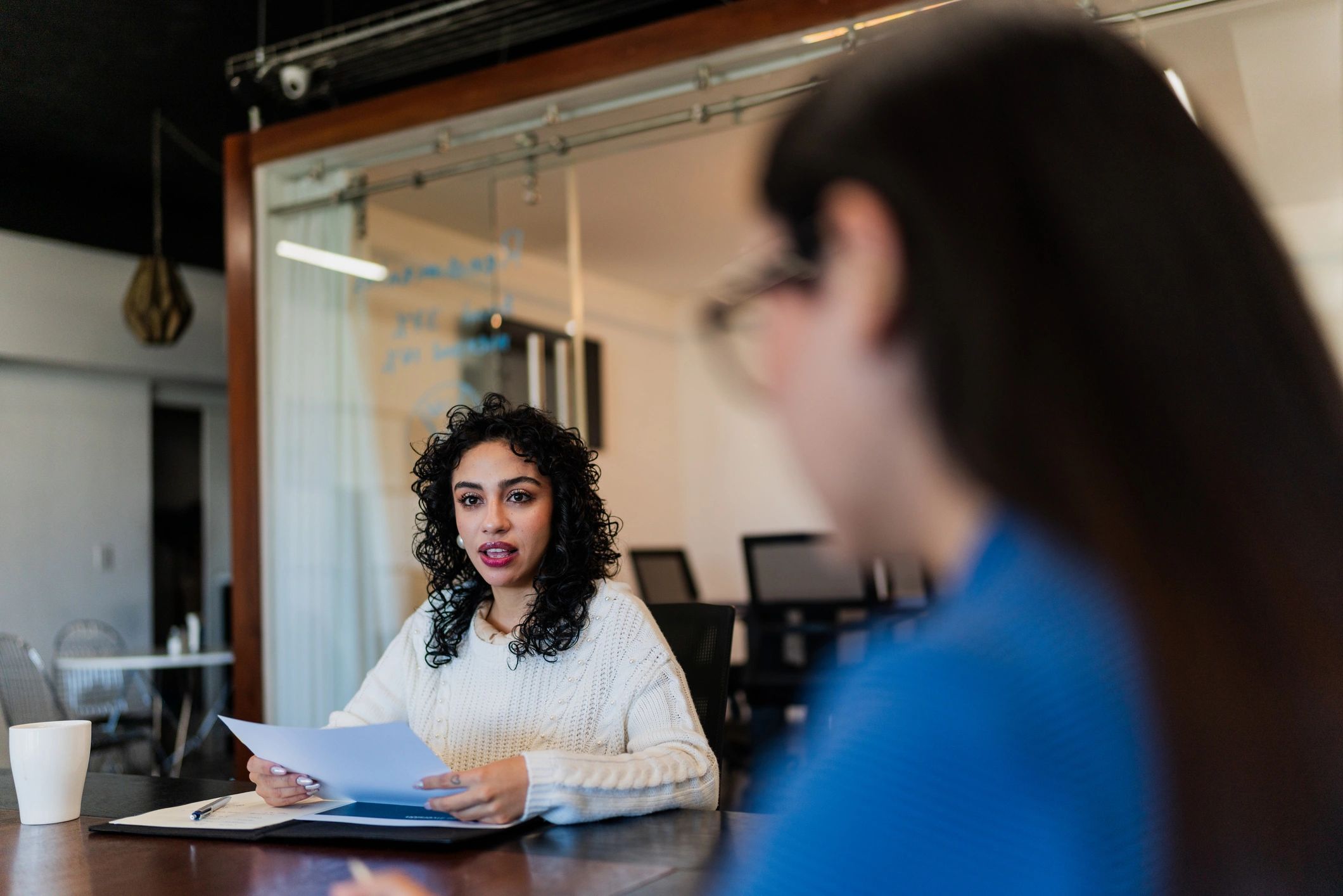 Business meeting in a professional legal office