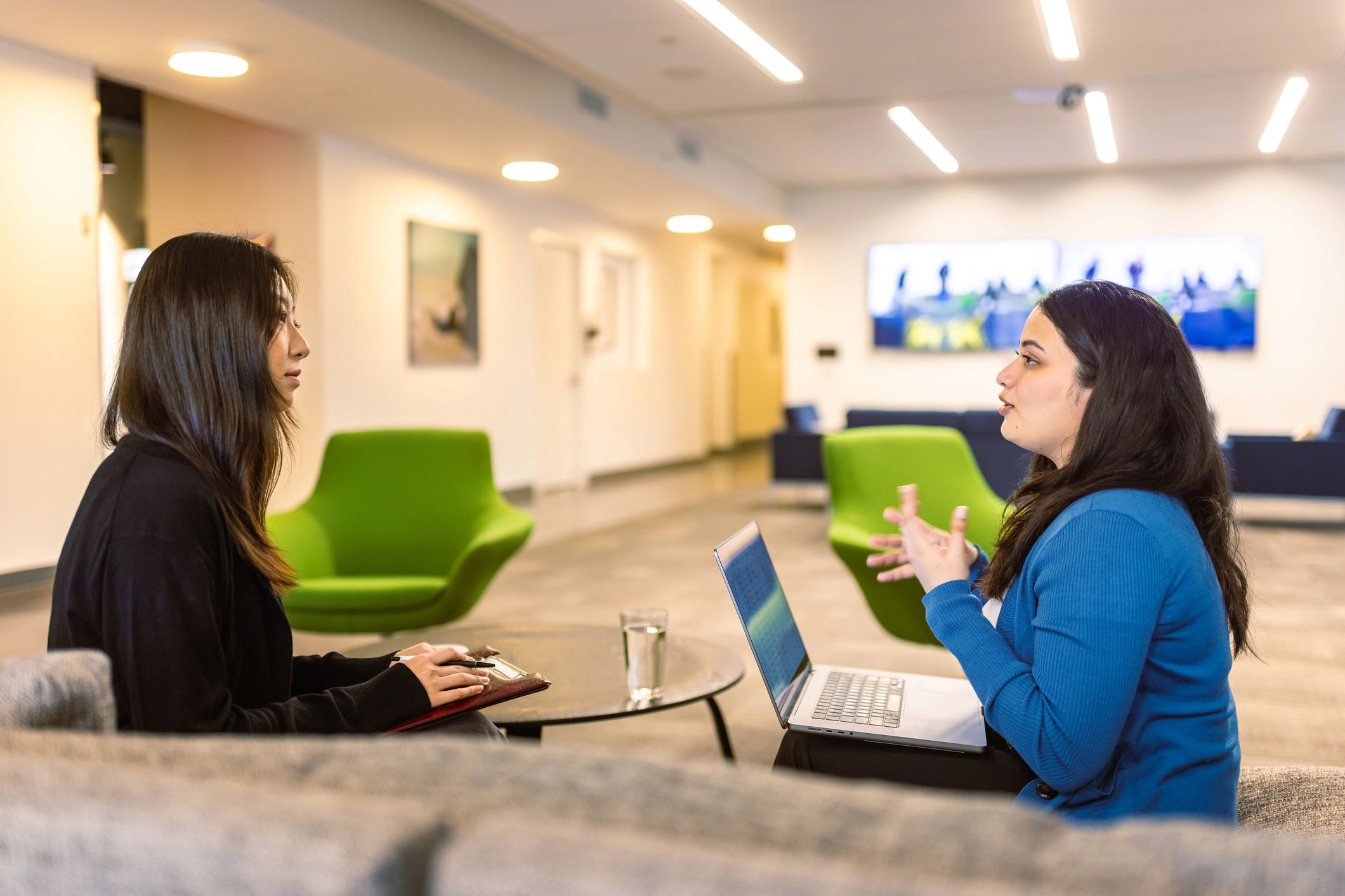 Professional legal consultation in a modern office